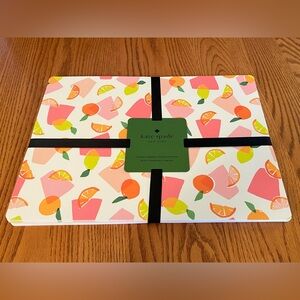 NWT Kate Spade Fruit & Drink Rectangle Set of 6 Placemats
